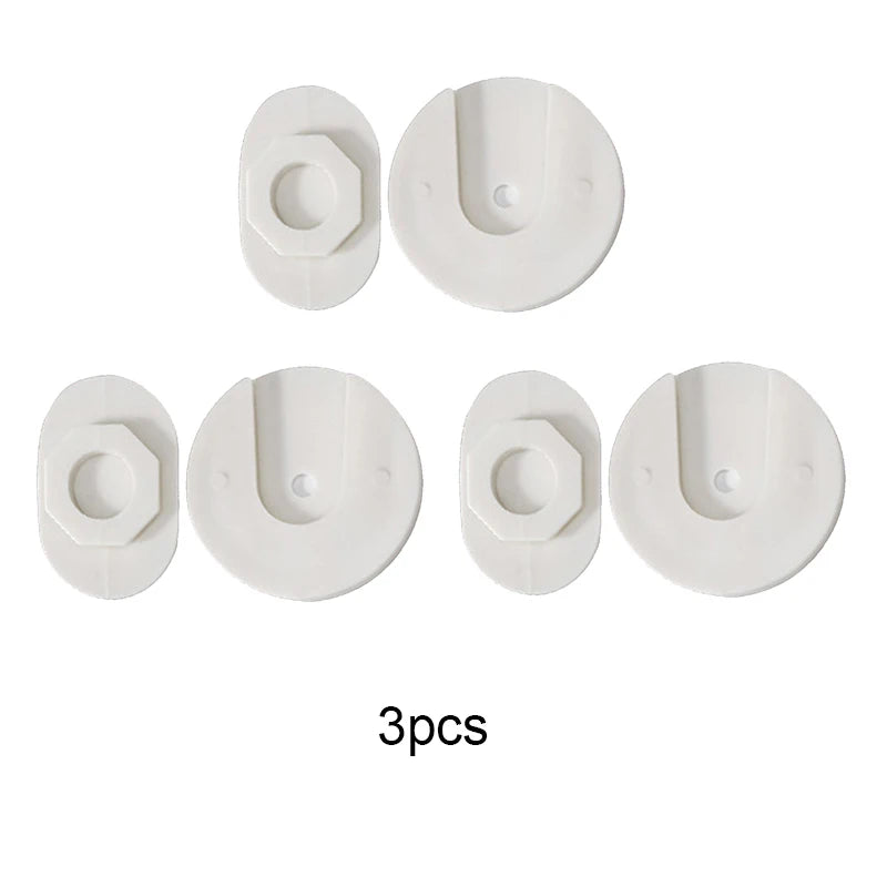 Wall-Mounted Plug-In Retainer – ABS Plastic Storage Holder for Home & Office