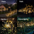 Solar LED Garden Lights Copper Wire DIY Holiday Waterproof Outdoor Decor