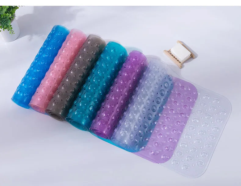 40x100cm Anti-Slip Bathtub Mat PVC Kids Elder Shower Rug