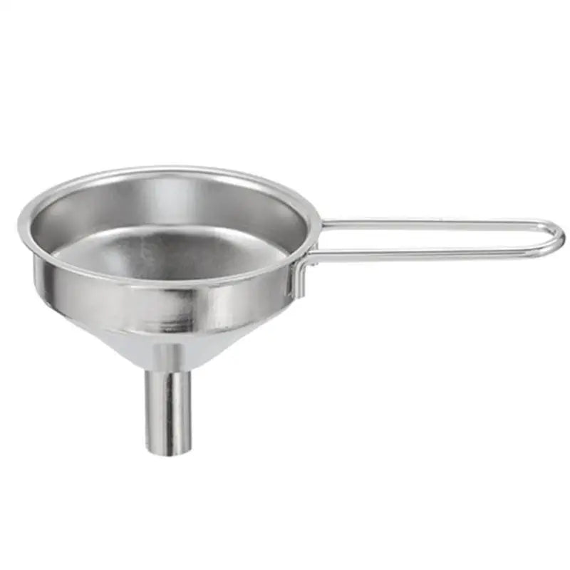 Stainless Steel Mini Funnel – Long Handle Liquid & Powder Pouring Tool