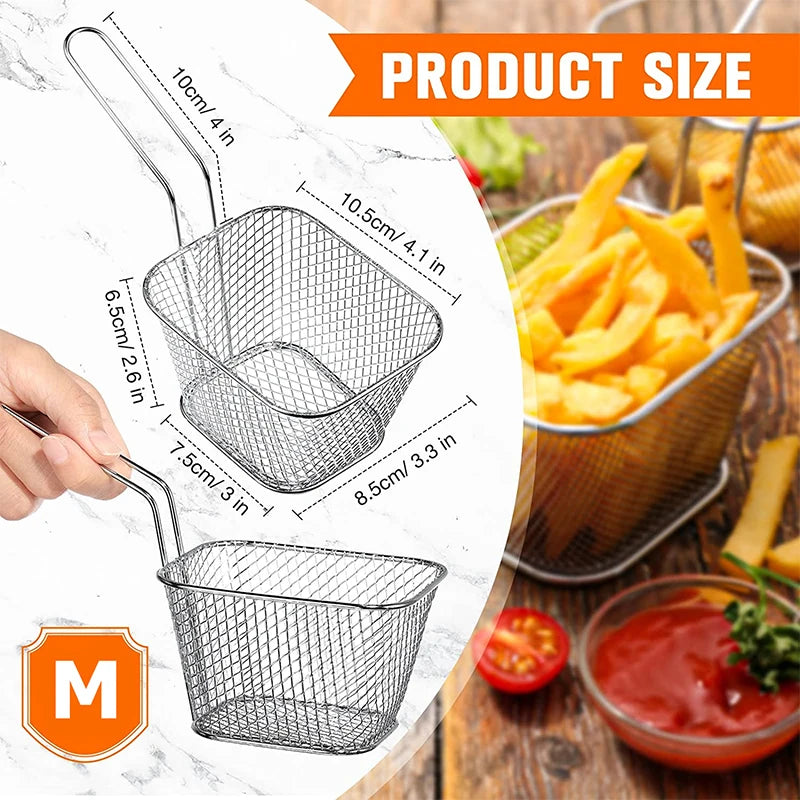 Eco-Friendly Stainless Steel French Fry Basket – Safe & Durable