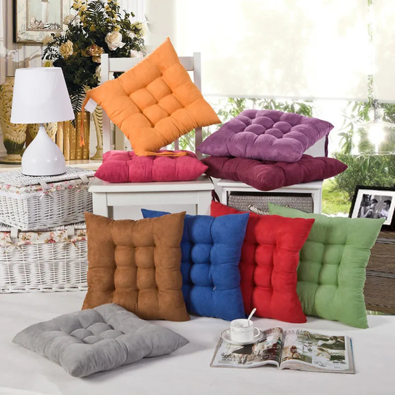 Square Anti-Decubitus Seat Cushion – Handmade Cotton Chair Pad
