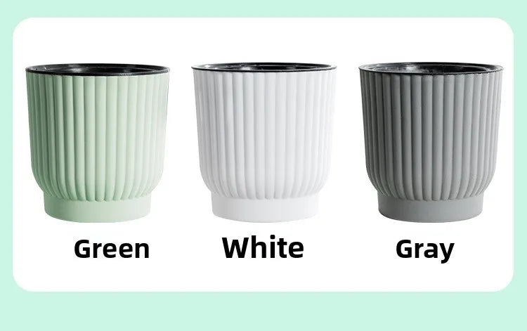 Self-Watering Resin Succulent Planter Pot