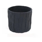 Mini Plastic Flower Pots Imitating Tree Bark