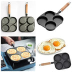 4-Hole Non-Stick Egg & Pancake Frying Pan