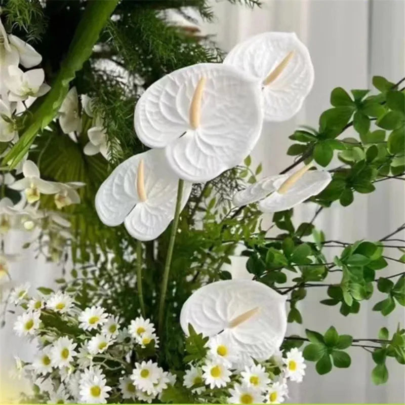 3D Printing Anthurium Artificial Flower – Wedding & Home Decor, 33cm Faux Palm