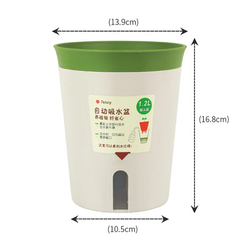 Double Layer Self-Watering Hydroponic Flower Pot
