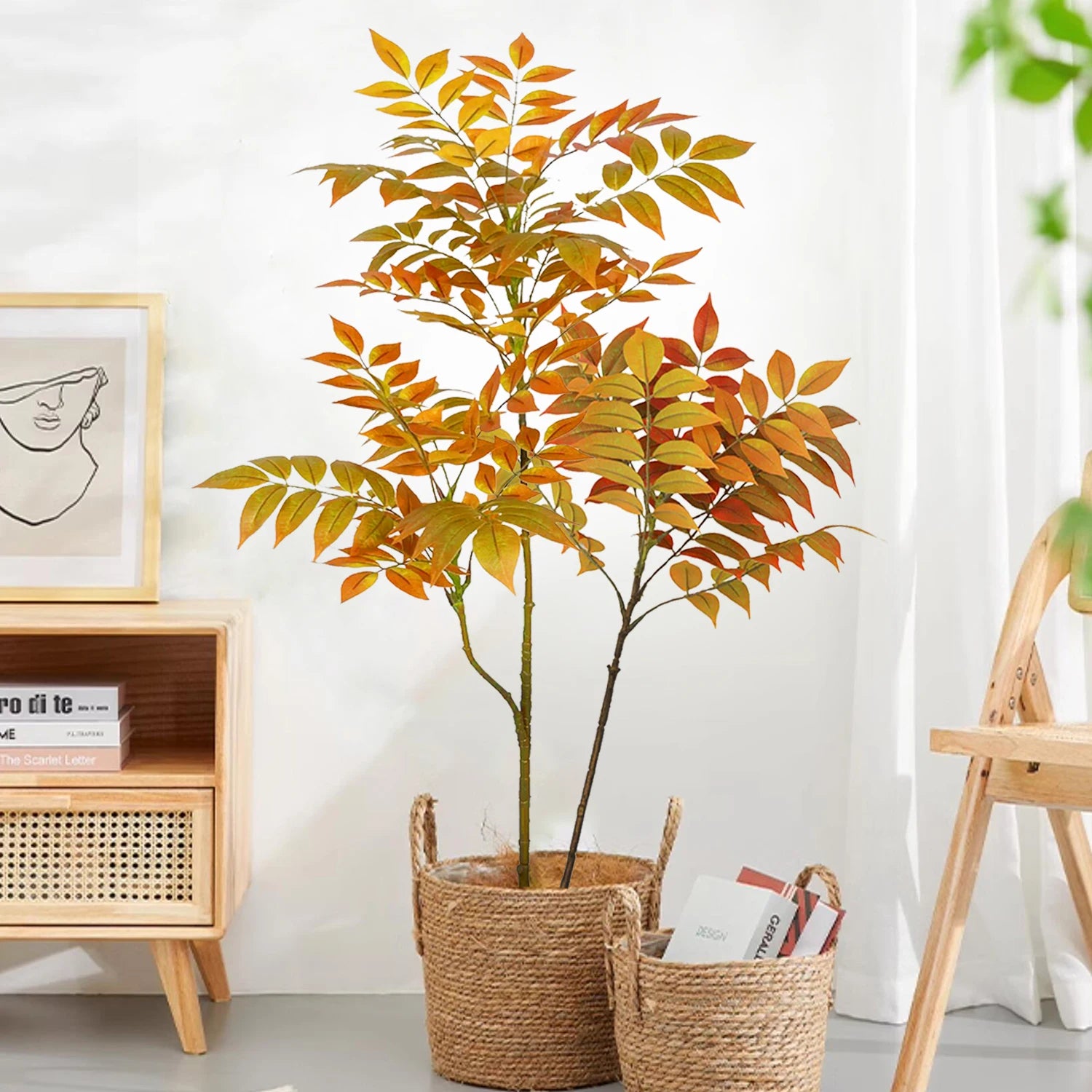 77–135cm Artificial Fiddle Leaf Ficus Fig Tree