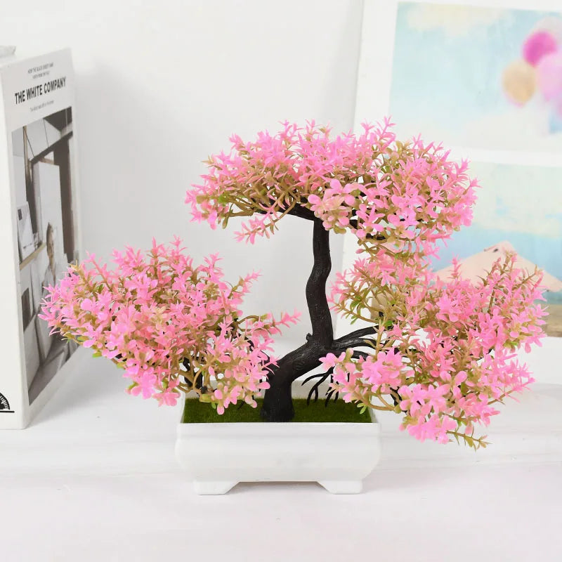 Artificial Bonsai Small Tree – Desktop Potted Decor