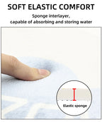 Cartoon Animal Bathroom Mat – Soft, Absorbent, Non-Slip Shower & Toilet Floor Rug for Kids