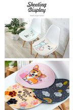 Palm Tree Leaves Printed Seat Cushion – Breathable & Anti-Slip Soft Pad