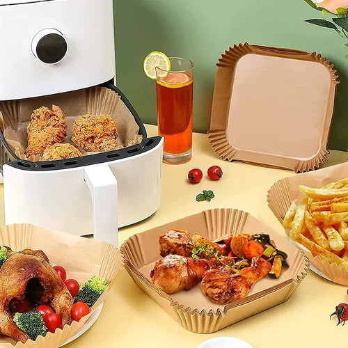 Air Fryer Disposable Parchment Paper – Non-Stick, Eco-Friendly Liners