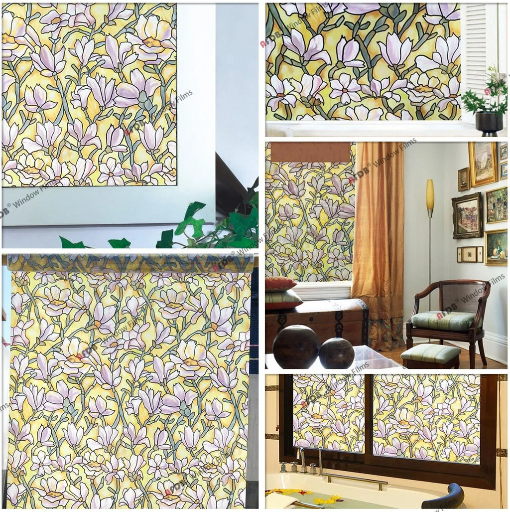 3D Matte Privacy Window Film Frosted Static Cling Glass Cover