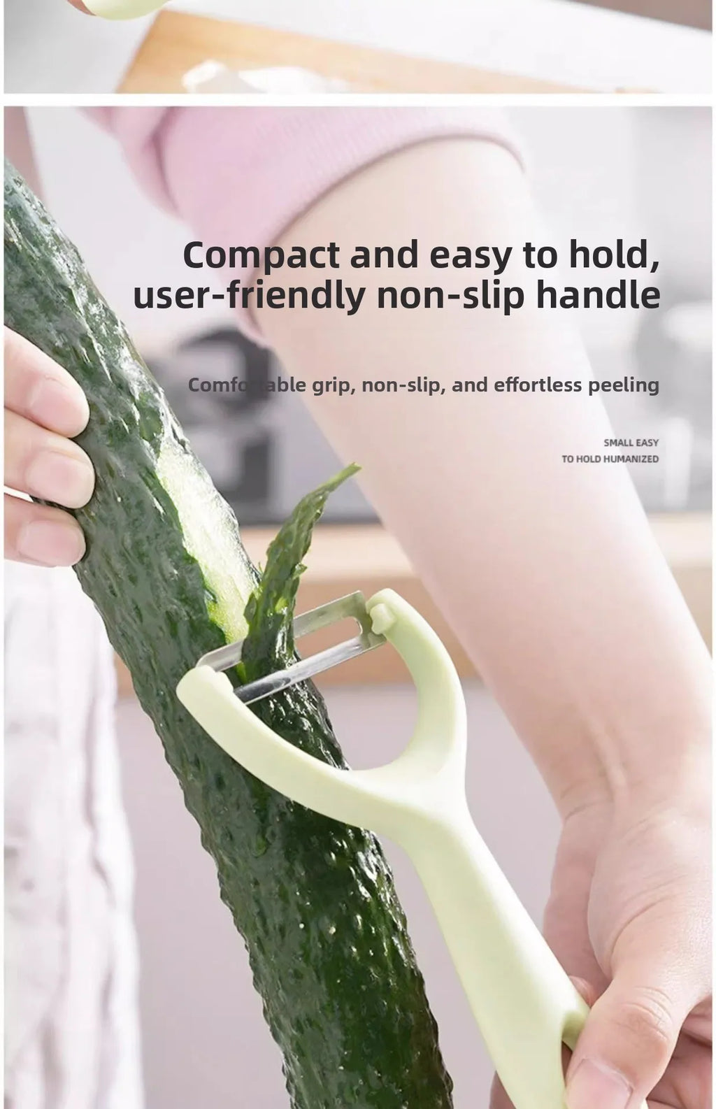 Stainless Steel Vegetable & Fruit Peeler with PP Handle – Multi-Purpose Kitchen Peeling Tool