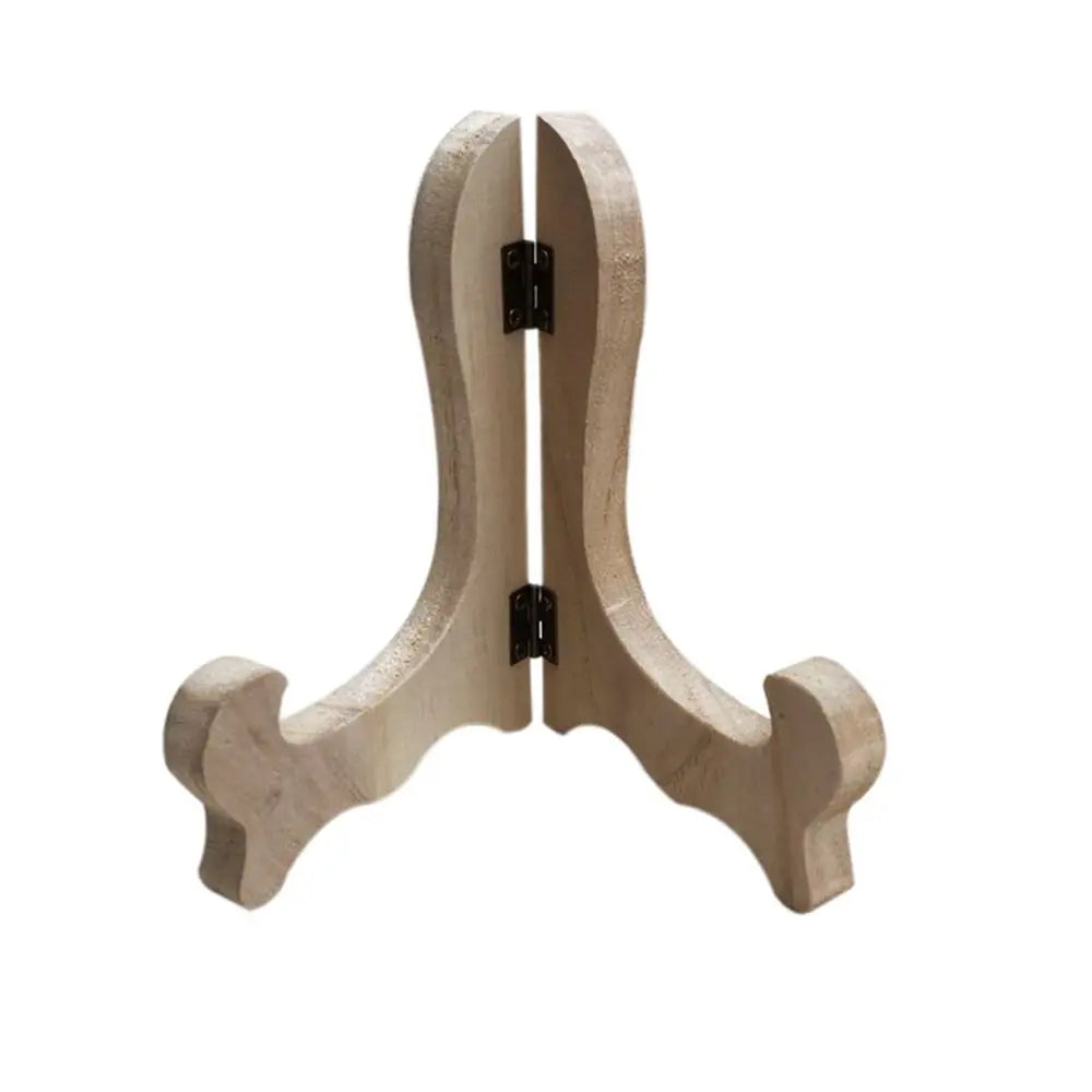 Wooden Display Stand Retro Decorative Rack Photo Plate Holder