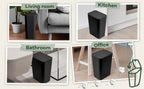 Bathroom Trash Can 10L – Small Plastic Garbage Bin with Press Lid for Toilet, Bedroom & Living Room