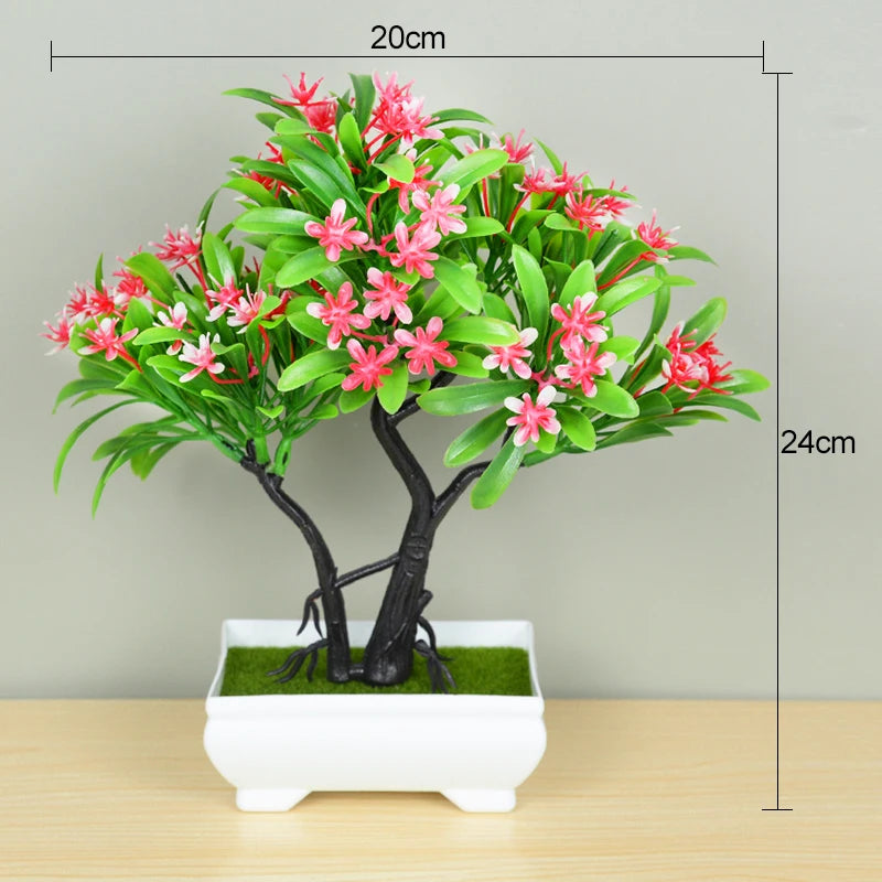 Artificial Bonsai Small Tree – Desktop Potted Decor