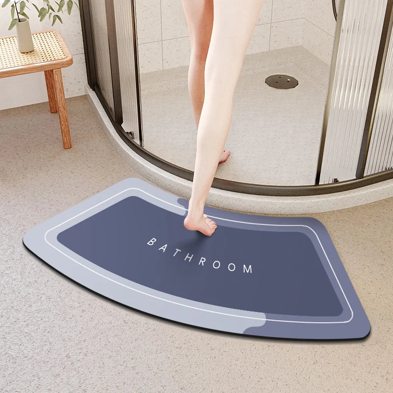 Diatom Mud Bathroom Mat Non-Slip Absorbent Foot Door Mat
