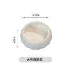 ZIZI FISH Round Ceramic Plate – Durable Solid Tableware for Home & Kitchen