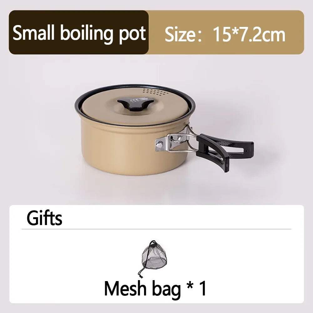 Eco-Friendly 9-in-1 Portable Camping Cookware Set – Lightweight & Durable