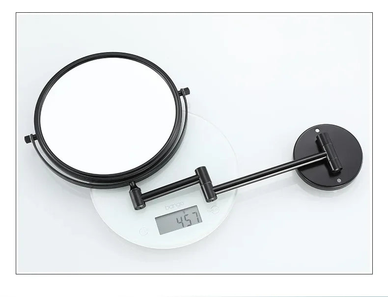 Wall-Mounted Dual-Sided 8-Inch Magnifying Mirror for Makeup and Grooming