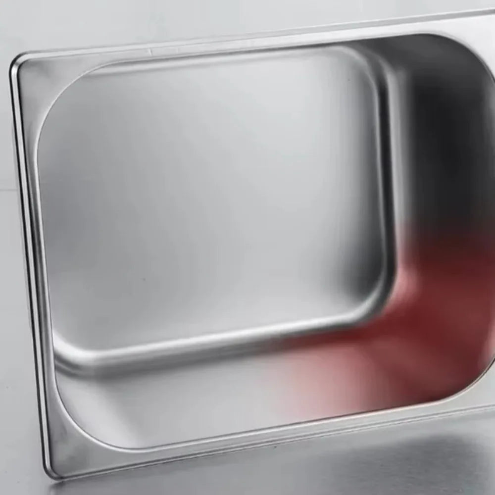304 Stainless Steel Food Storage Pan – Durable Buffet & Kitchen Use