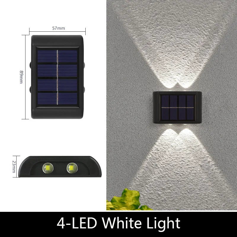 Solar Wall Light – Modern Outdoor Waterproof LED Lamp