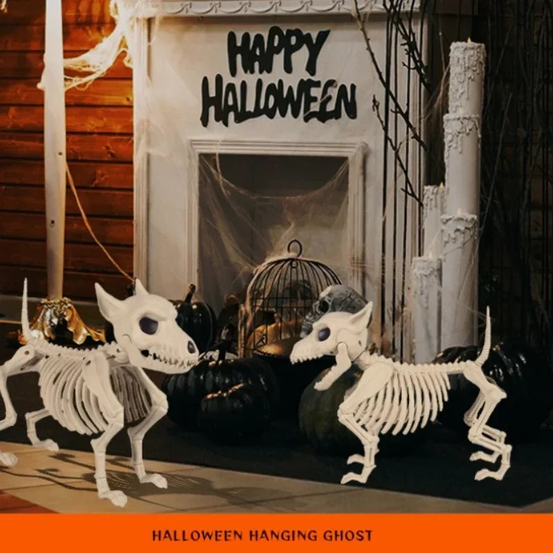 Little Wolf Skeleton Halloween Ornament Indoor & Outdoor Home Decoration