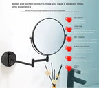 Wall-Mounted Dual-Sided 8-Inch Magnifying Mirror for Makeup and Grooming