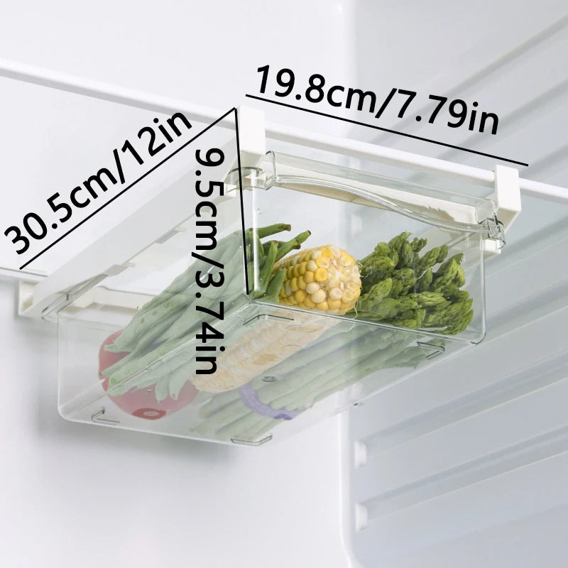 Refrigerator Drawer Storage Box – Transparent Food Organizer