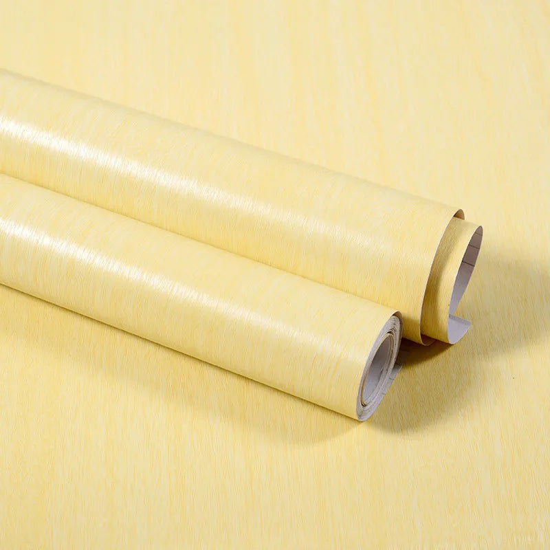 PVC Vinyl Wood Grain Wallpaper Self-Adhesive Waterproof 60cm Roll