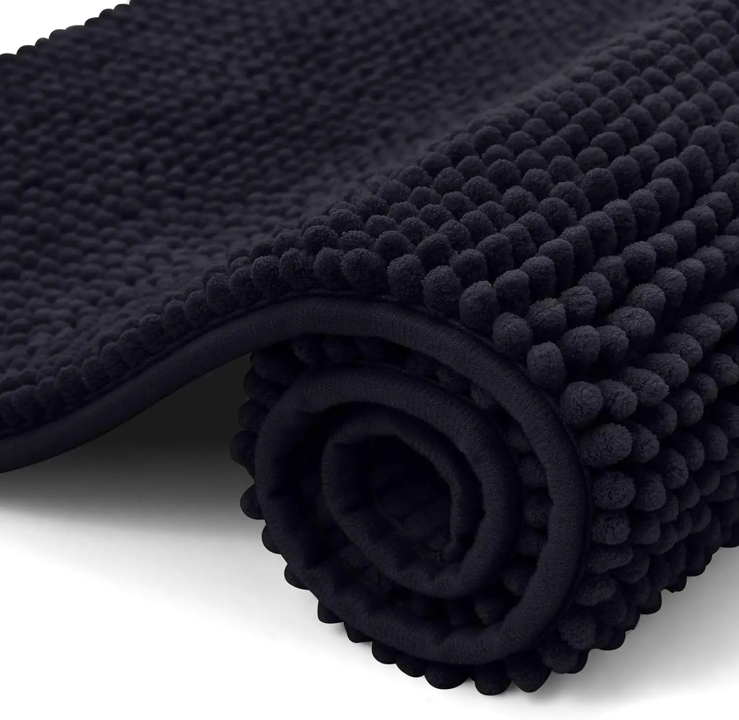 Homaxy Chenille Bathroom Mat – Non-Slip Dirt & Water Absorbent Microfiber Rug