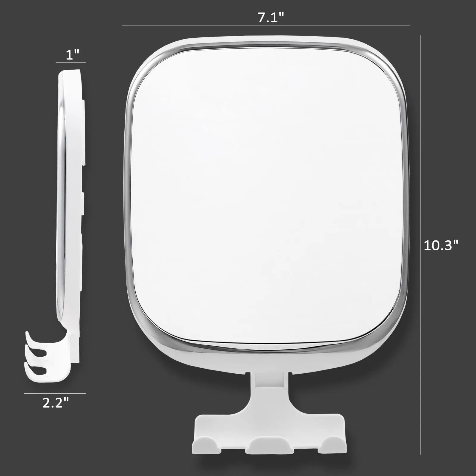 Fogless Shower Makeup Mirror with Suction Cup for Effortless Grooming