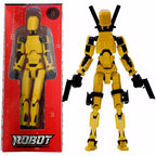3D Printed Multi-Jointed Action Figure Poseable Robot Toy for Kids & Adults