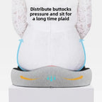 Memory Foam Coccyx Cushion – Ergonomic Seat Pad for Comfortable Sitting