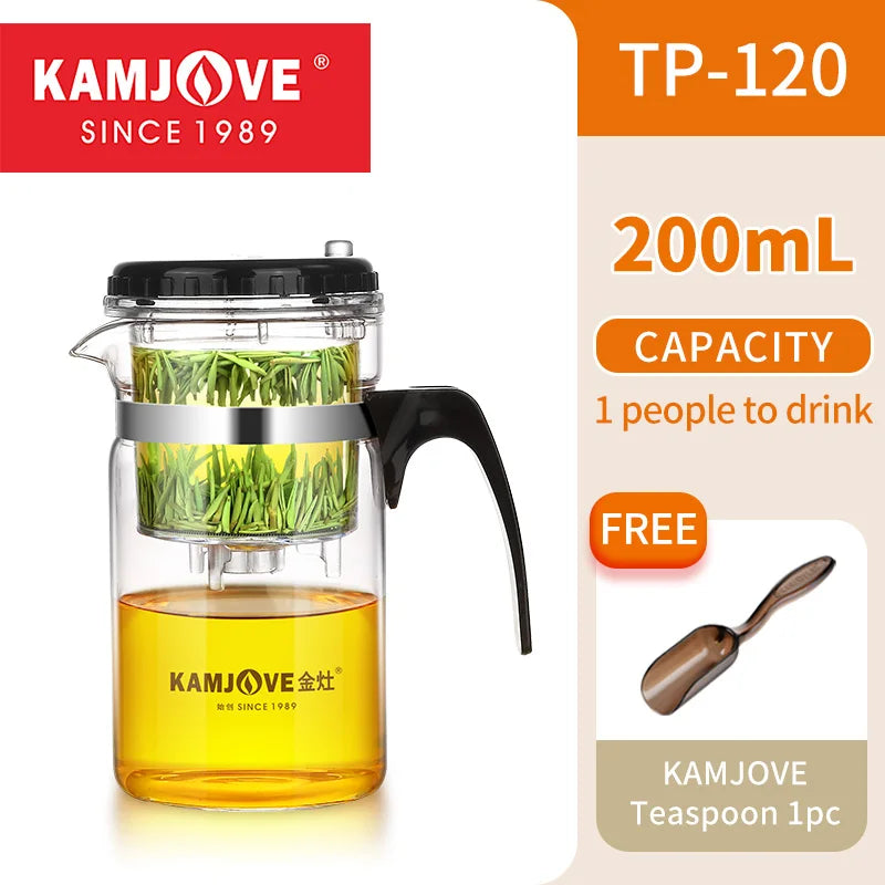 1.0L Transparent Heat-Resistant Glass Pot – Manual Blow Molded