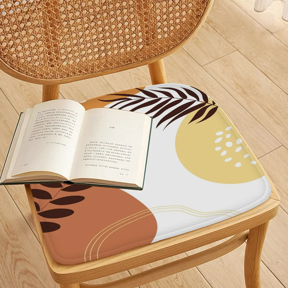 Palm Tree Leaves Printed Seat Cushion – Breathable & Anti-Slip Soft Pad