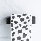 Black Self-Adhesive Toilet Paper Holder Stainless Steel Wall Mount Tissue Roll Rack