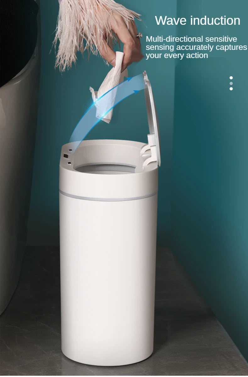 7L Smart Sensor Trash Can Automatic Touchless Household Kitchen & Bathroom Waterproof Bin