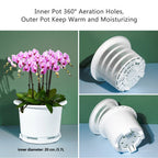 Double Layer Mesh Orchid Pot with Drainage Holes