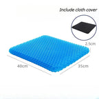 Gel Seat Cushion Honeycomb Non-Slip Ergonomic Back Tailbone Support