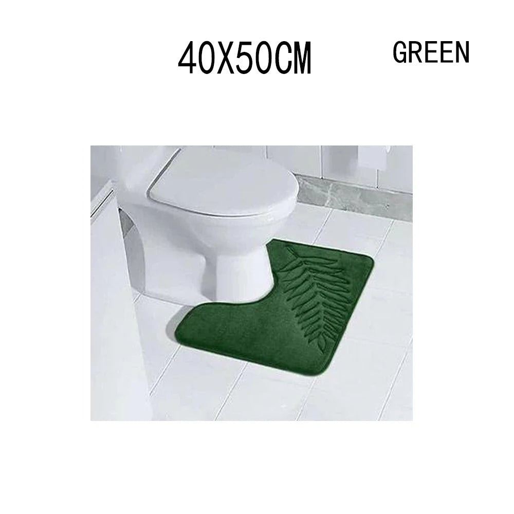 Fashion Soft Microfiber Bath Rug – Non-Slip Quick Dry Absorbent Bathroom Mat