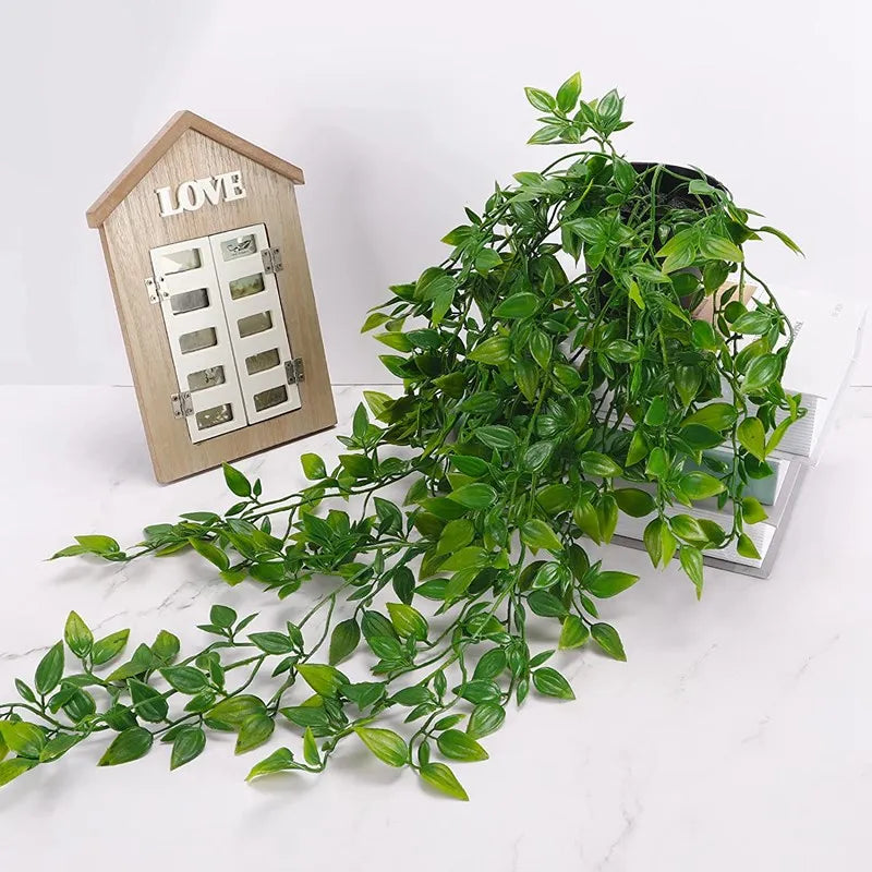 Artificial Ivy Plant with Plastic Leaf Pots – 65cm