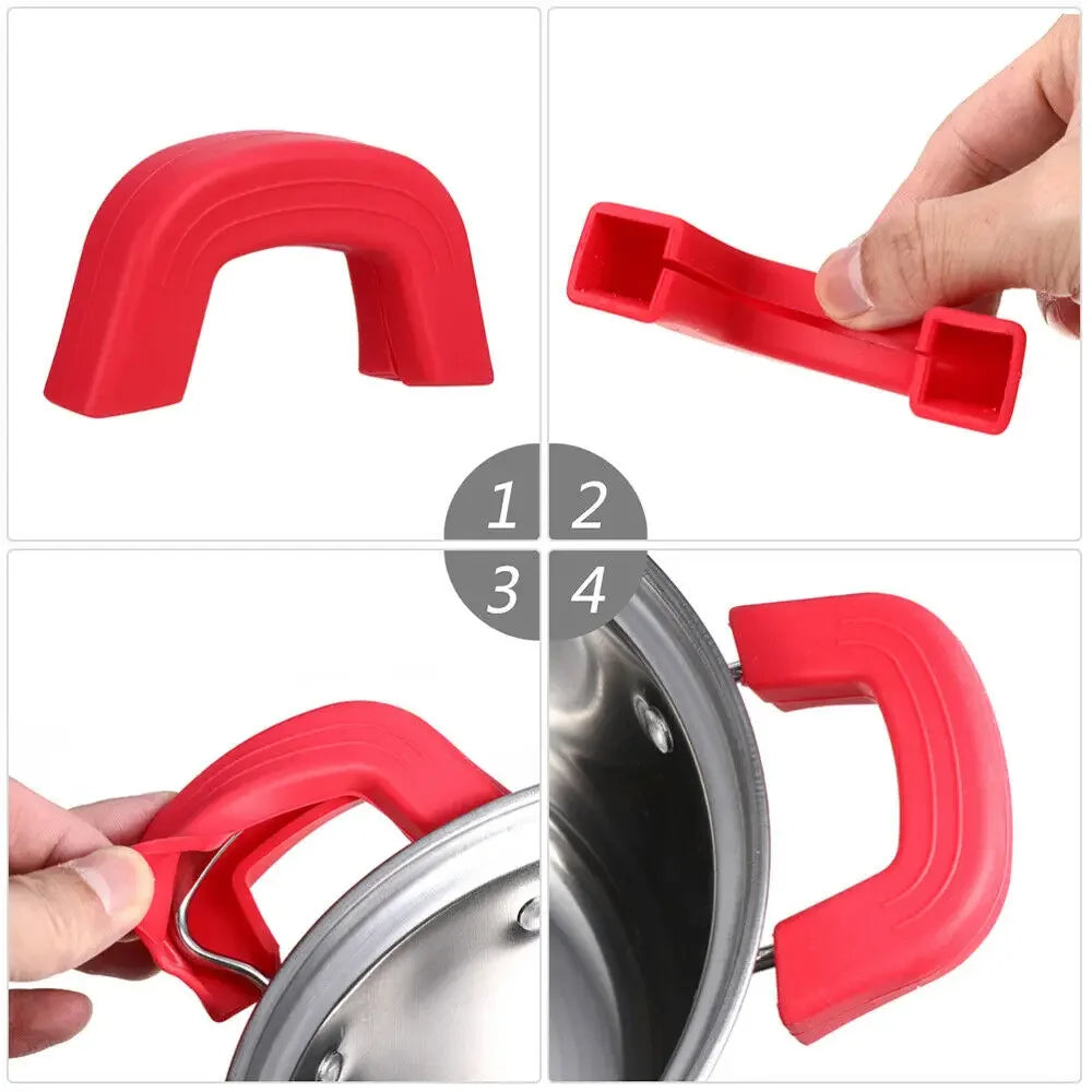 Eco-Friendly Silicone Pot Handle Holders – Heat Resistant Grip