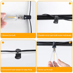 ST38 Water Drop String Lights 220V IP44 Waterproof Decorative