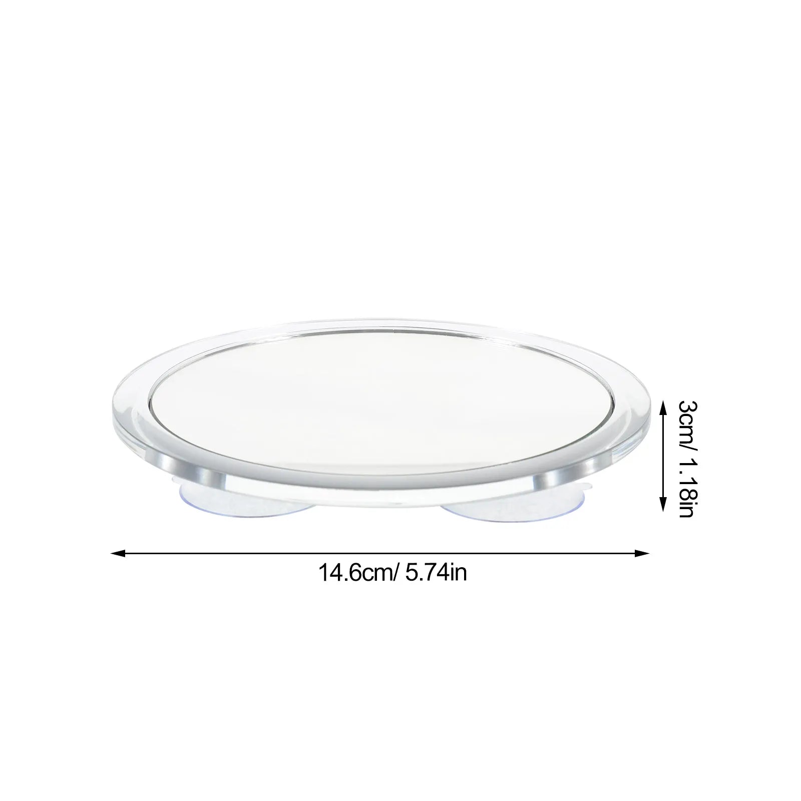 15x Magnification Suction Cup Mirror for Precision Makeup and Pore Care