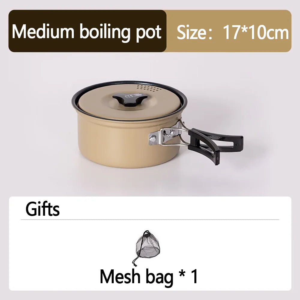 Eco-Friendly 9-in-1 Portable Camping Cookware Set – Lightweight & Durable