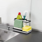 Livingandhome Sink Organiser – BPA-Free Kitchen Caddy with Drip Tray