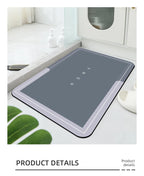 Diatomaceous Mud Bathroom Mat Anti-Slip Absorbent Quick-Dry Floor Rug Door Mat