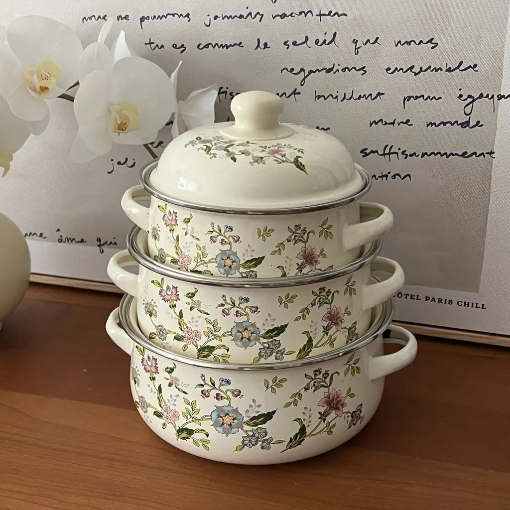 Eco-Friendly Porcelain Enameled Soup Pot – Durable & Multi-Purpose